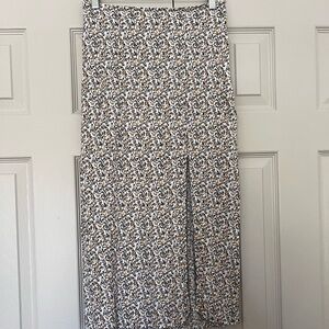 Abercrombie midi floral skirt with slit